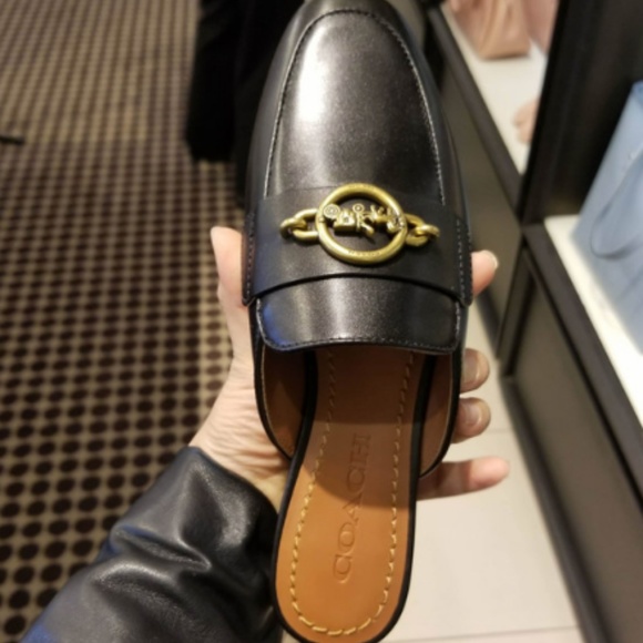 COACH SCOTTY SLIDE BLACK US10 - Picture 7 of 8